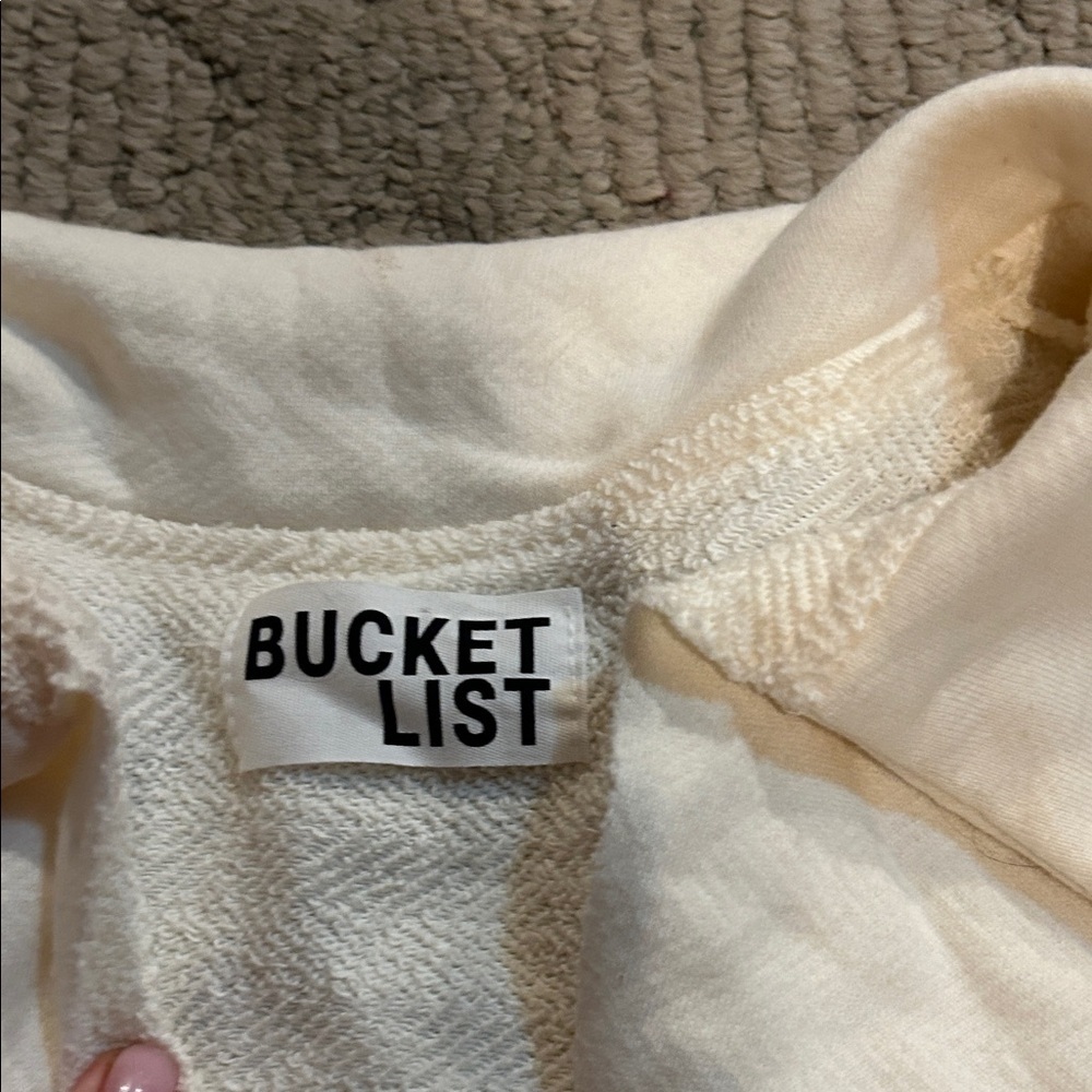 Bucket List Colorblock Women's Top - Brown and Cream - Picture 6 of 7
